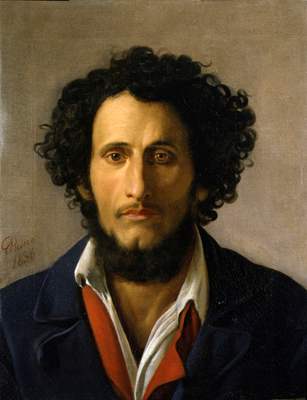 Aleksandr Andreevic Ivanov (attribuito a) - Ritratto di uomo barbuto