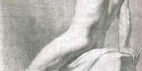 Domenico Corvi – Nudo seduto di spalle Domenico Corvi - Nudo seduto di spalle