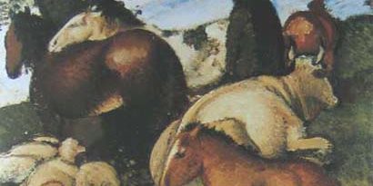 Felice Carena – Cavalli e buoi Felice Carena - Cavalli e buoi