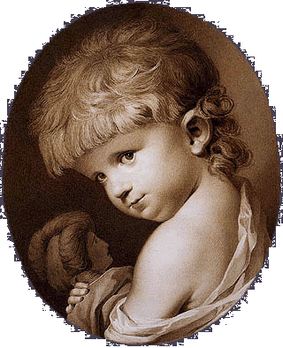 Johann Friedrich August Tischbein - Ritratto di bambina con una bambola