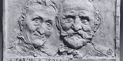 Leonardo Bistolfi – Targa per “Carmela sposa” Leonardo Bistolfi - Targa per "Carmela sposa"
