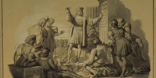 Pelagio Palagi – Cola di Rienzo che spiega le antiche epigrafi ai romani, 1829 Pelagio Palagi - Cola di Rienzo che spiega le antiche epigrafi ai romani, 1829