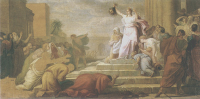 Pietro Benvenuti - Giuditta mostra al popolo di Bethulia la testa di Oloferne