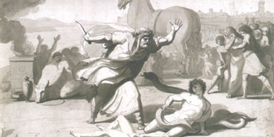 Pietro Benvenuti – Laoconte combatte il serpente per salvare i figli Pietro Benvenuti - Laoconte combatte il serpente per salvare i figli