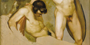 Placido Fabris – Accademia: due nudi virili, 1820 – 1824 circa Placido Fabris - Accademia: due nudi virili, 1820 - 1824 circa