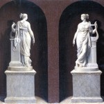 Bernardino Nocchi: Alexandrine de Bleschamps come Tersicore, dalla statua di Canova
