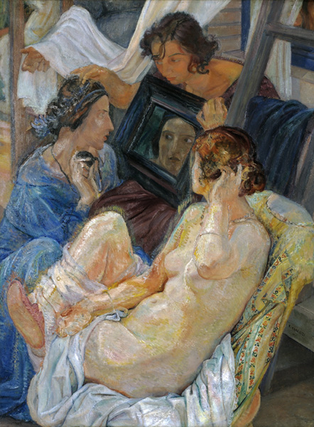 Ferruccio Ferrazzi, La nuda (frammento della terza versione della Vita gaia), 1922