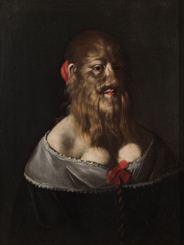 Pittore attivo in Italia centrale 1610-1640 - Ritratto di barbuta
