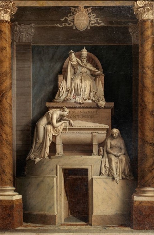 Pierre-Paul Prud’hon - Monument to Clement XIV by Canova in the Basilica dei Santi Apostoli