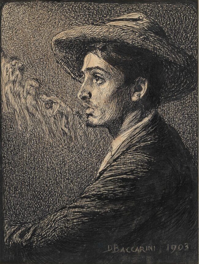 Baccarini_Selfportrait_Galleria_Carlo_Virgilio
