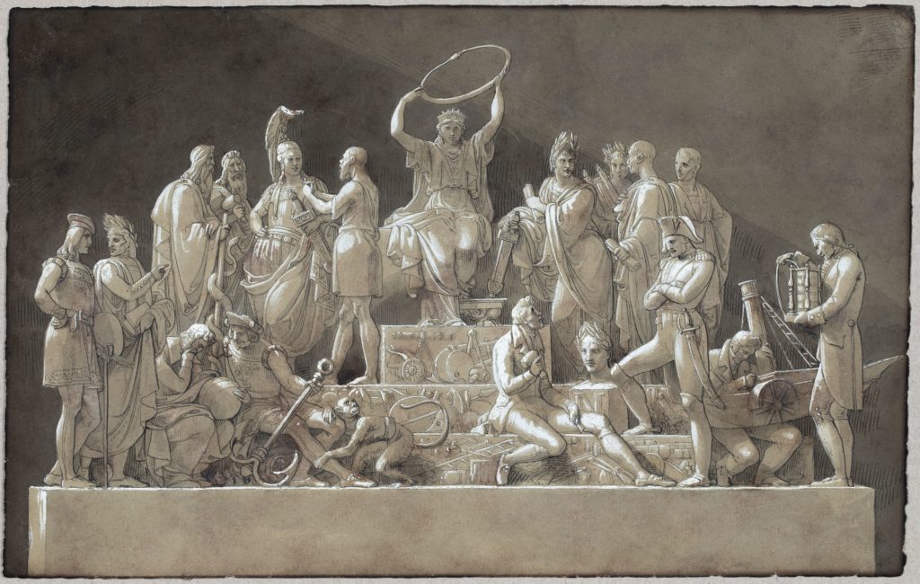 Giovanni De Min - Studio per il ciclo ad affresco dedicato a Napoleone