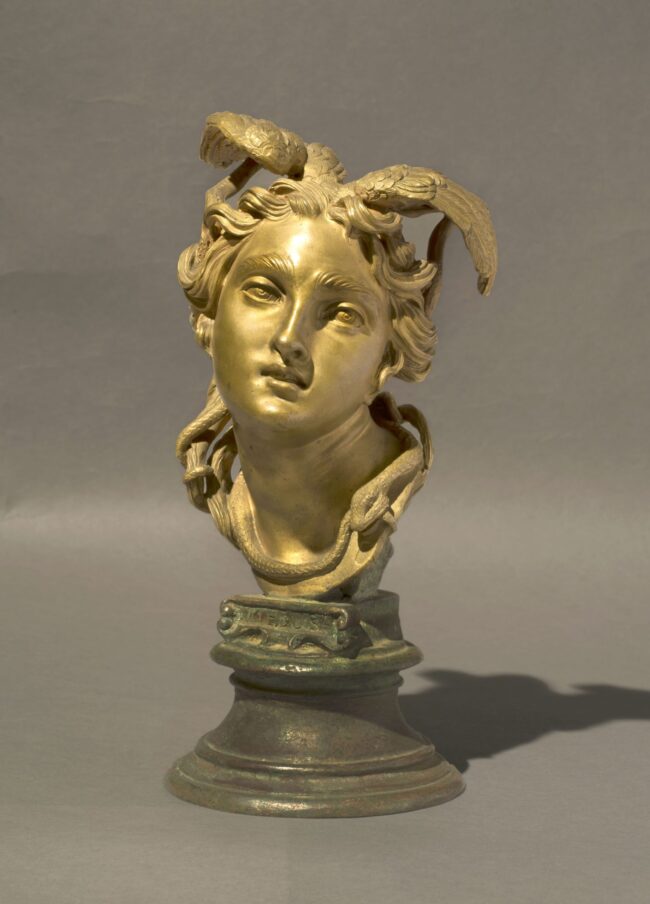 Gemito_Medusa_bronze_Galleria_Carlo_Virgilio