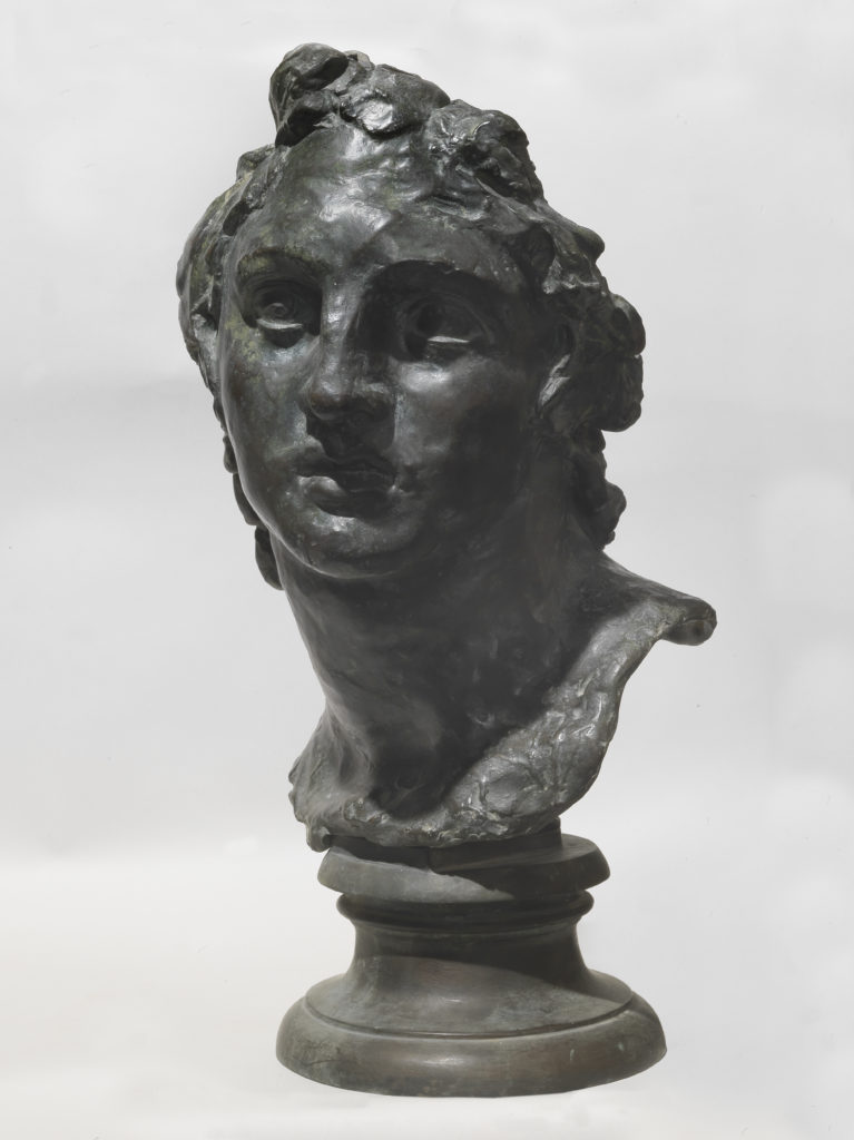 Vincenzo Gemito - Head of Alexander the Great, bronze