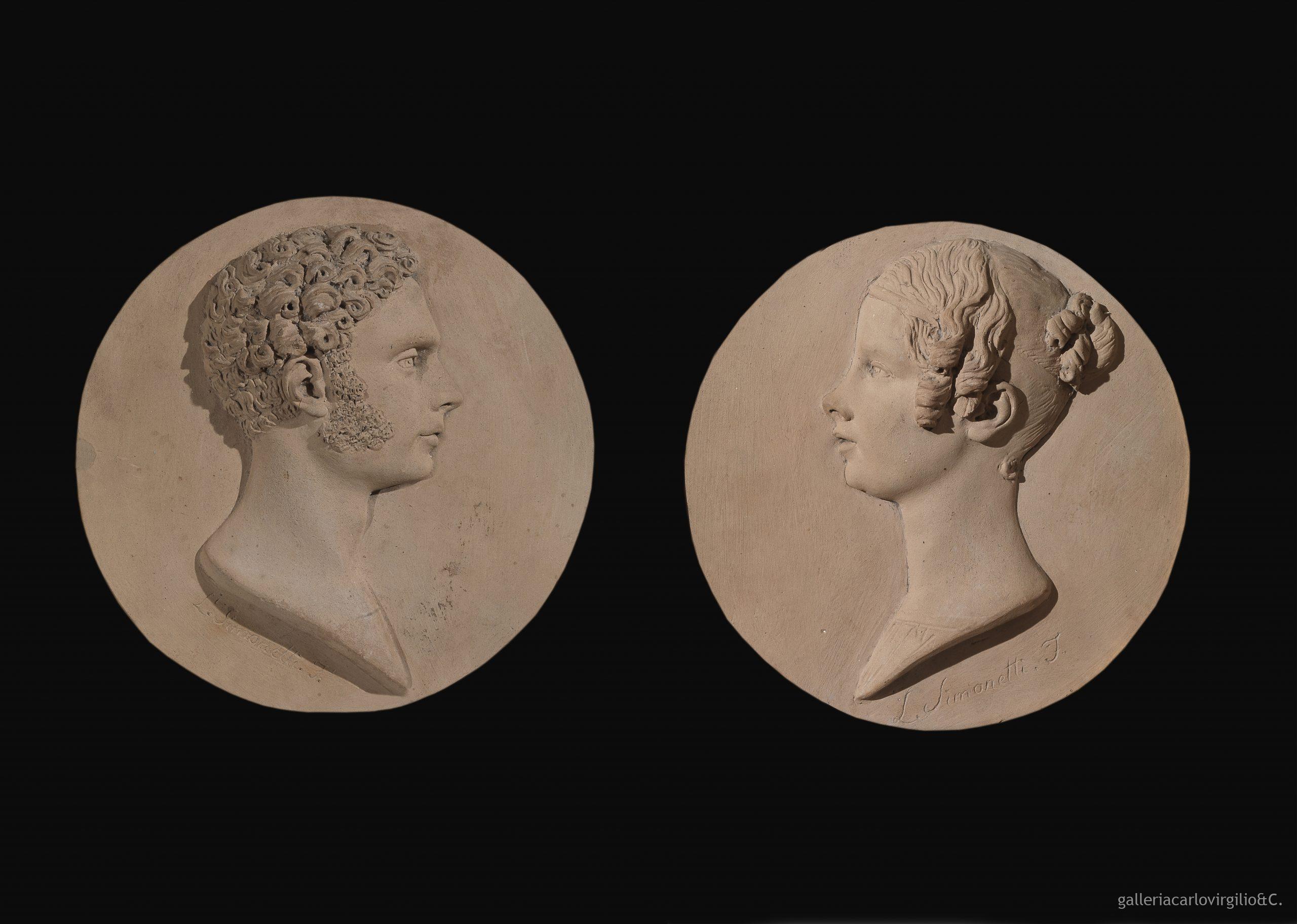 Simonetti_ritratti_Galleria_Carlo_Virgilio-scaled Simonetti: coppia di ritratti a medaglione