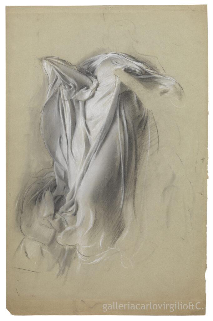 Adolf Hirémy Hirschl - Study of a drapery