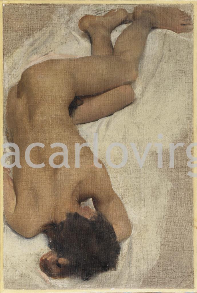 Giulio Bargellini - Study of a reclining nude
