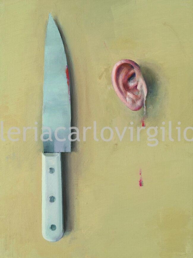 Ear with knife