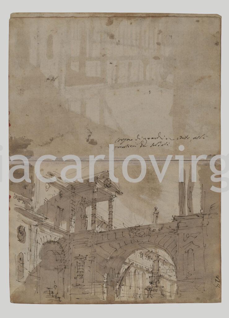 B_0135 jpg Galliari: scenografia esterno con passaggio rialzato