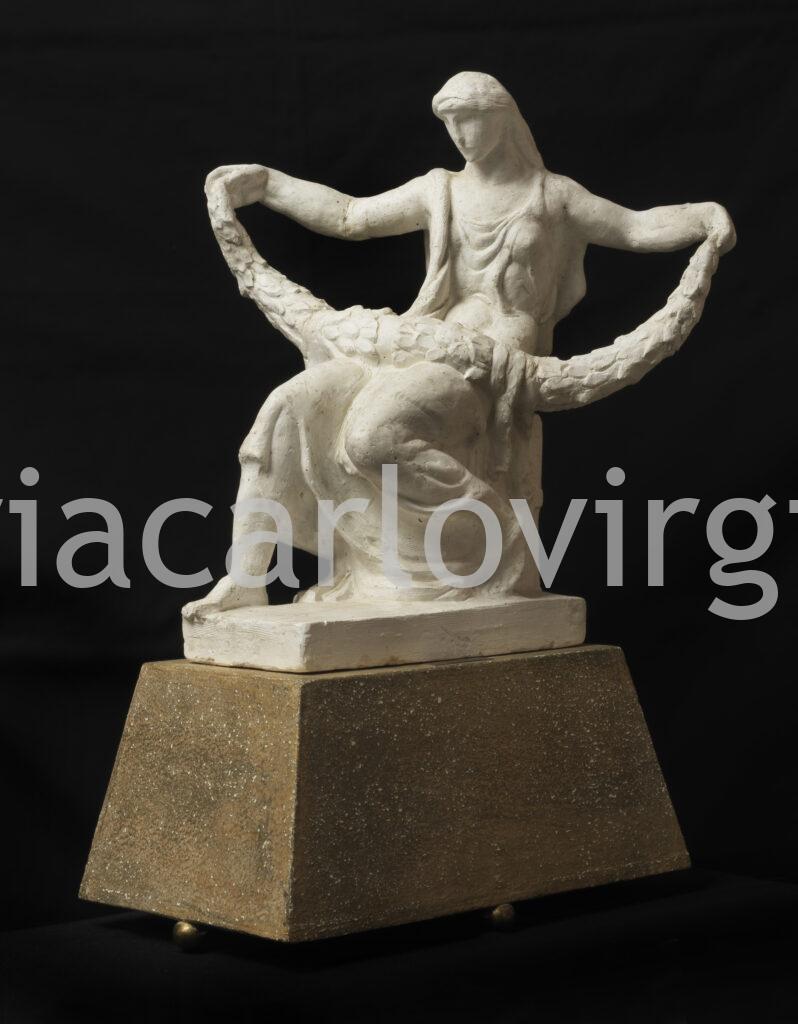 Edoardo De Albertis - Allegorical Female Figure with a Festoon