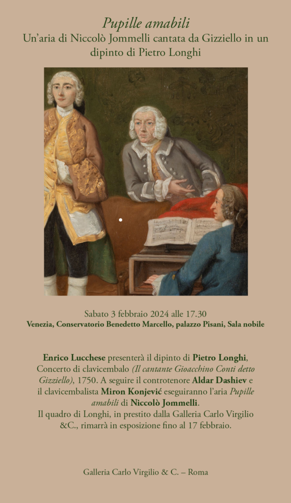 «Pupille amabili» Un’aria di Niccolò Jommelli cantata da Gizziello in un dipinto di Pietro Longhi