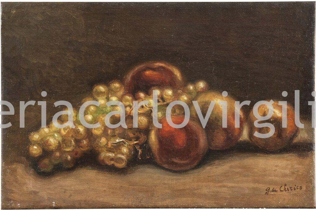 Giorgio de Chirico - Still life with Grape and Peaches